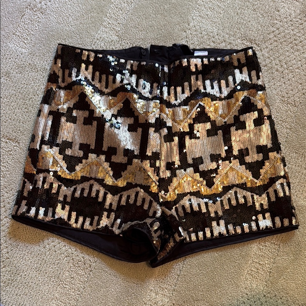 Divided fancy Sequin Women's Shorts